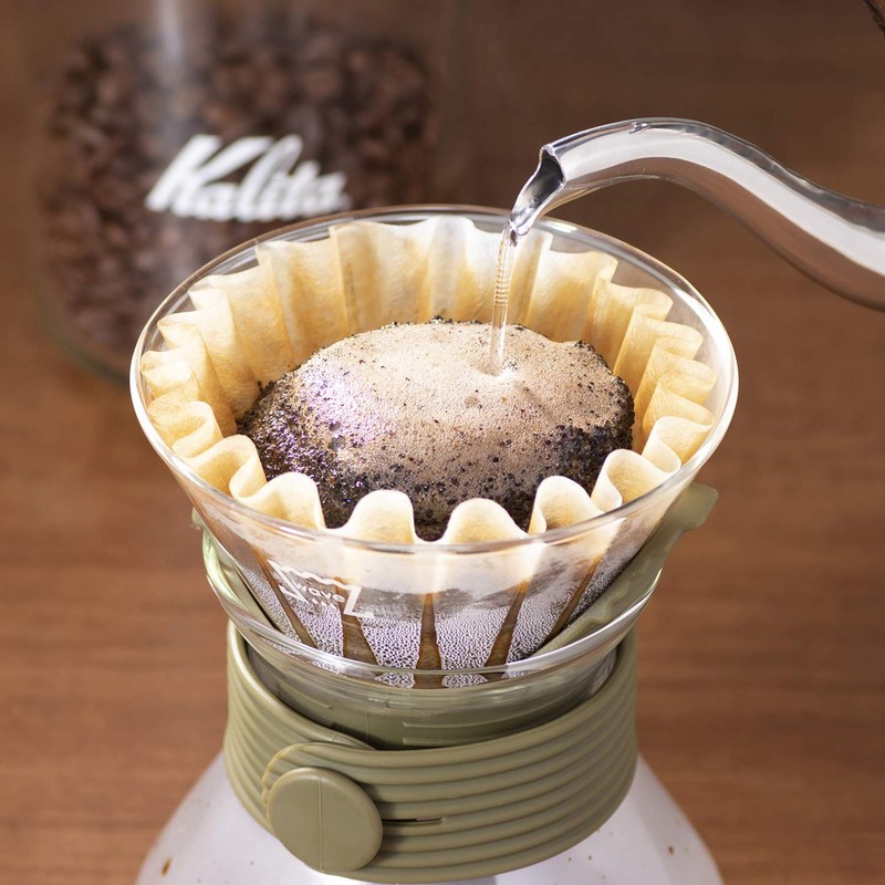 Kalita Wave Style UP Set, Size 185, 500ml Server, Green