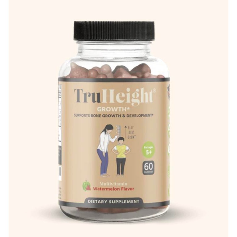 TruHeight Growth Gummies for Kids & Teens (Watermelon) | Supports