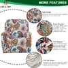 CRFATOP Floral Printed Recliner Cover with Pockets Single Reclining Slipcover