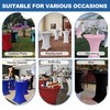 Enjoyidea Cocktail Table Covers-Spandex Round High Top Table Cloths 6