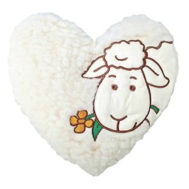 Saling Cherry Stone Cushion Heart Wool Pile with Embroidery