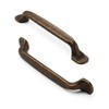 FURNIWARE 5Pack Antique Brass Kitchen Cupboard Handles, Cabinet Hardware Drawer
