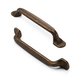 FURNIWARE 5Pack Antique Brass Kitchen Cupboard Handles, Cabinet Hardware Drawer Appliance Pulls, Kitchen Cabinet Door Handles Pull,Drawer Wardrobe Handles,Brass- 5 Inch(128mm) Hole Center