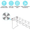 NEWCOMDIGI Chicken Leg Rack for Grill with Drip Tray, 14