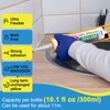Silicone Caulk & Sealant Clear, 10 Pack - 100% Waterproof