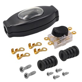 Winova IP65 Waterproof Appliance Switch AC 250V 3A - Waterproof Rocker Switch, Black, 1pcs