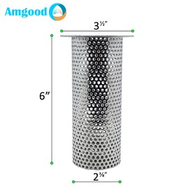 Commercial Flood Drain Strainer (1, 3" Diameter x 6" Tall Cylinder)
