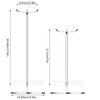 Your's Bath 2Pcs Acrylic Hat Stand Wig Display Rack Clear