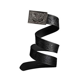 Mission Belt Eagle 40mm Gunmetal Buckle, 1.5" Large Black Strap