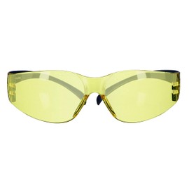 3M™ SecureFit™ 100 Safety Glasses, Blue Temples, Anti-Scratch/Anti-Fog, Yellow Lens, SF103AF-BLU, 20/Shipping Unit