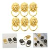Operitacx 6Pcs Lion Head Cabinet Knobs Antique Pulls Modern Wardrobe