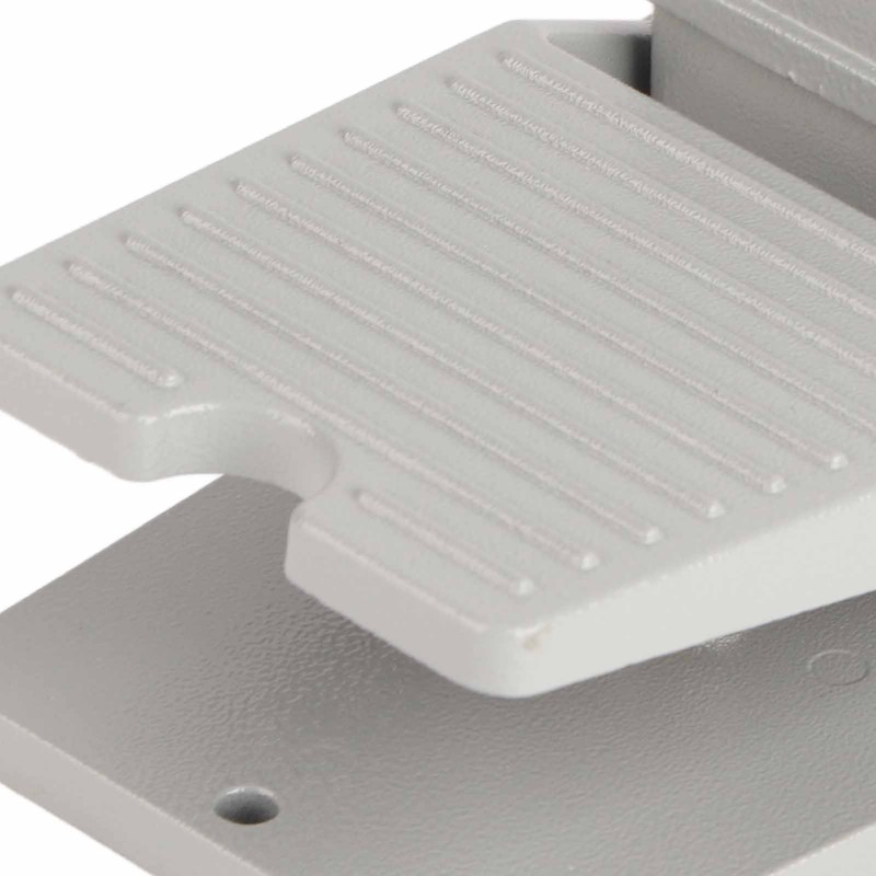 Foot Switch Nonslip Aluminum Shell Momentary Pedal Silver Contacts LT3