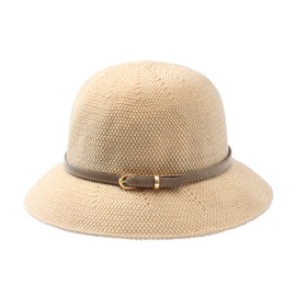 Manfnee Women's Sun Hat Straw Hat Summer UV Protection Wide Brim Straw Woven Cap for Beach Holiday, A2: Beige