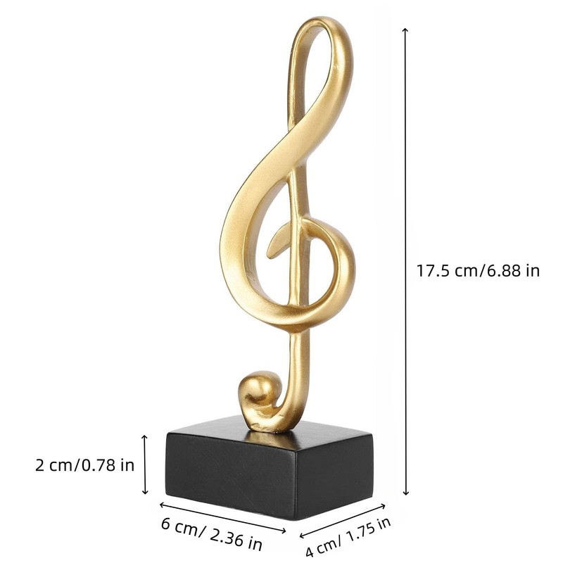 Bakiauli Musical Notes Statues, Small Musical Notes Decorative Desk Ornaments