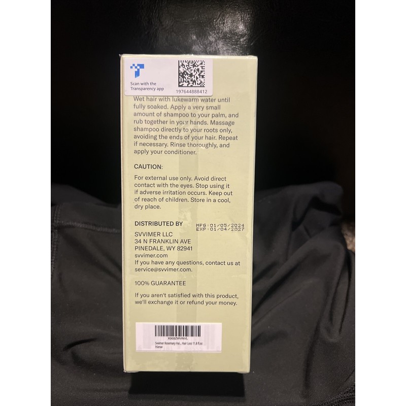 Svvimer Rosemary Hair Growth Shampoo: Thickening and Regrowth Formula