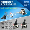 CenryKay 10Pack Black 2 Position 2 Pin ON-Off Metal Toggle