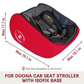 YOREPEK Padded Stroller Travel Bag for Airplane, Compatible with Doona Car Seat Stroller and More, Stroller Gate Check Bag with Lockable Zipper,Foldable Stroller Storage Bag Backpack for Baby Travel