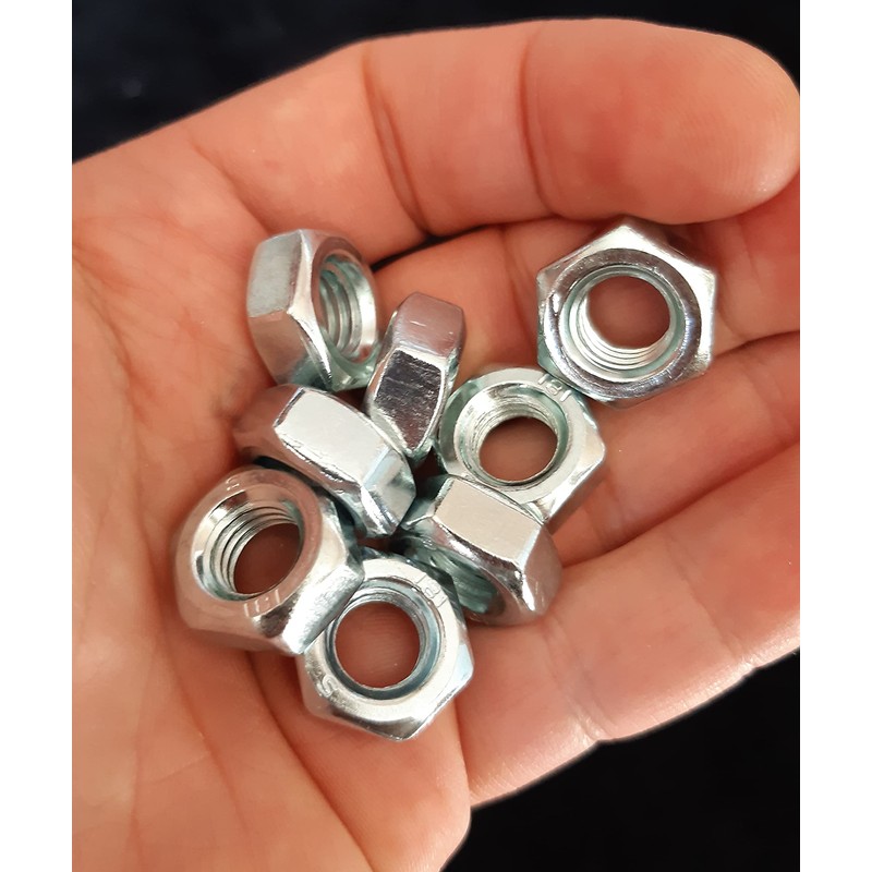 M12 Hex Nuts 12mm Metal Steel Sheet Zinc Plated Nut