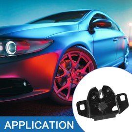 A ABSOPRO Car Hood Latch Lock Assembly No.55255451AC for Dodge for Ram 1500 2500 3500 Dakota Durango Metal Black