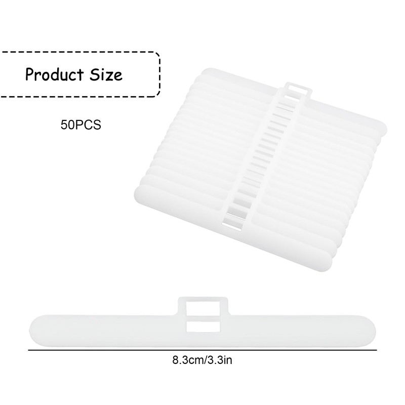 Rumyve 50pcs Vertical Blind Top Hanger,Vertical Blind Top Hanger 3.5
