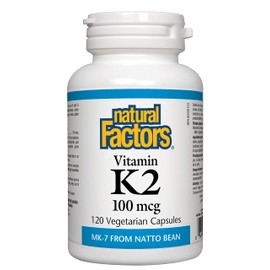 Vitamin K2 100 mcg 120 Vegetarian Capsules