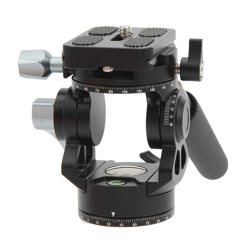 Video Tripod Head Aluminium Alloy Adjustable Portable Damping Stable Fluid