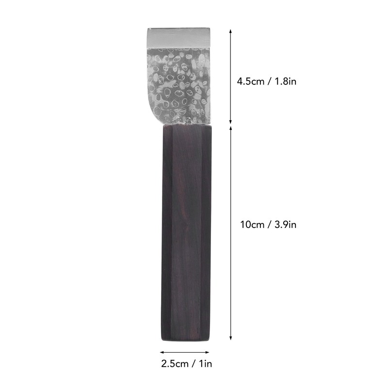 Leather Skiving Knife Flat Mouth Ergonomic Wooden Handle DIY Hand