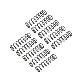 TA-VIGOR 10Pcs Extended Compressed Spring, 1.2mm Wire Dia, 14mm OD, 50mm Length Durable Stainless Steel Small Dual Hook Tension Spring for Furniture Screen Doors Repair Projects