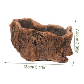 KOMBIUDA Concrete Planter Faux for Cacti Vintage Storage Holder for Home Office Unique Retro Aesthetic Flowerpot for Plant Cement Craft