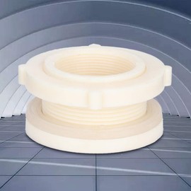 Bulkhead Fitting, 2 inch Water Tower ABS Bulkhead Tank Fitting Adapter Water Tank Connector for Fish Tanks Water Bucket Pond