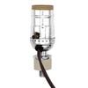 Creative Hobbies Silver Finish Bottle Lamp Kit with 3 Rubber