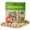 Inflame Fire Starters 130 pcs Fire Starters for Campfires, Grill,