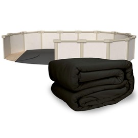 Rhino Pad 18 ft x 34 ft Oval Pool Liner Pad for Above Ground Pools | Durable Puncture Resistant Mat | Effortless to Install | Strong Eco-Friendly Padding | Extends Life of Swimming Pool Liners