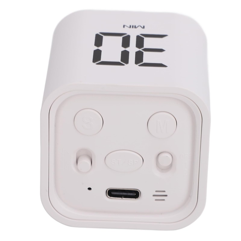 Cube Pomodoro Timer, Simple Rotating Productivity Timer Clock, 5 10