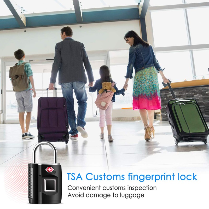 Fingerprint Lock, TSA Approved Smart Digital Locker Lock for Gym,