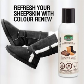 Moneysworth & Best Suede Sheepskin Boot Colour Renew, Black 155g