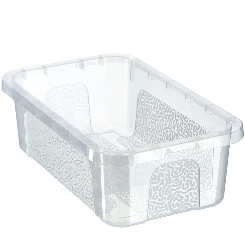 KADAX Rectangular Storage Box with Lid, Storage Container, Stacking Container,