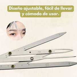 Compas Aureo Regla Microblading Diseño De Cejas Visagismo