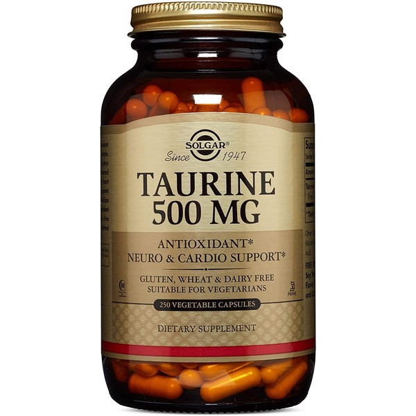 Solgar - Taurine 500 mg Vegetable Capsules 100 Count