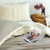 COTTEBED Fluffy Sherpa Warm Winter Comforter King Size Bed, Reversible