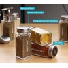 Antimbee 28 Pcs Clear Glass Spice Jars,3.5 oz Glass spice