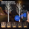 Smart Birch Tree with LED Lights 2 Pack 6 FT