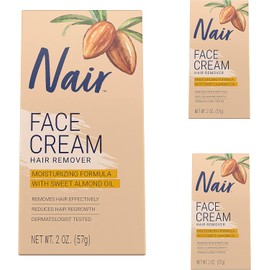 Moisturizing Face Cream For Upper Lip Chin And Fac Nair 2 oz, Pack of 3