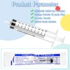 Dacitiery Pack of 20 Syringes, 10 ml Needleless Sterile Syringes