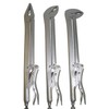 3 PC 15" EXTRA LONG LOCKING PLIERS SET w/Straight, 45