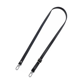 AAStraps Full Grain Leather Adjustable Replacement Strap Cross Body Bag Purse,1.8 CM Width 18 Colors (2 Black-Silver Lock)