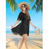 SPFASZEIV Women's Bikini Cover Up Beach Dresses Summer Crochet Chiffon