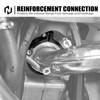 NICECNC Black Escape Flange Guard Protector Compatible with GasGas EX