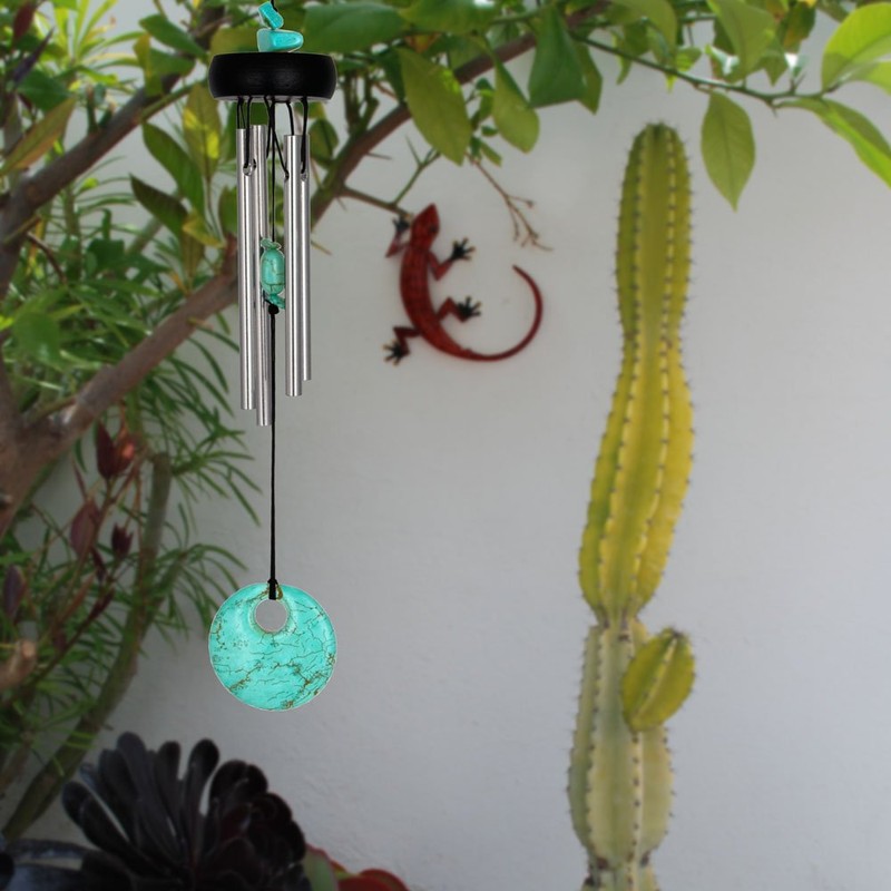 Woodstock Precious Stones Collection Windchime, Turquoise