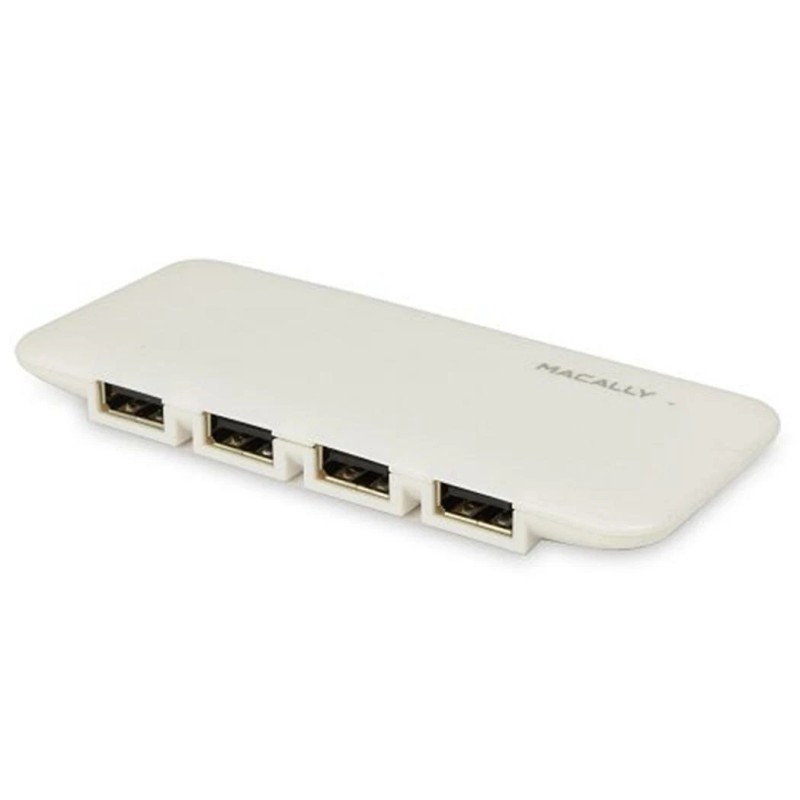 Macally 7-Port AC Powered Hi-Speed USB 2.0 Hub (White) Includes